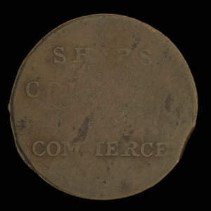 Canada, unknown, 1/2 penny : 1838