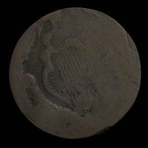 Canada, unknown, 1/2 penny : 1838