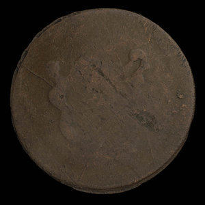 Canada, unknown, 1/2 penny : 1838