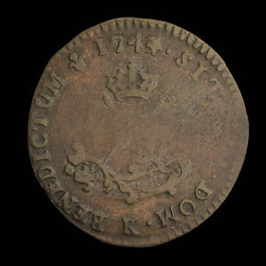 France, Louis XV, 2 sous : 1744