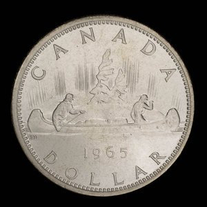 Canada, Elizabeth II, 1 dollar : 1965