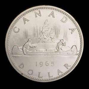 Canada, Elizabeth II, 1 dollar : 1965