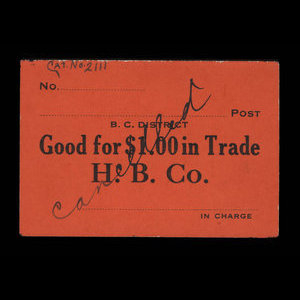 Canada, Hudson's Bay Company, 1 dollar : 1927