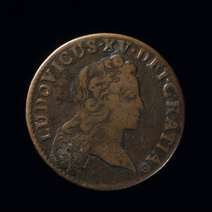 France, Louis XV, 1/2 sol : 1722