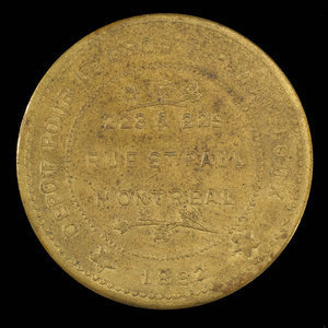 Canada, Ludger Gravel, no denomination : 1892