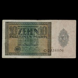 Germany, Reichsbank, 10,000,000,000,000 marks : 1924