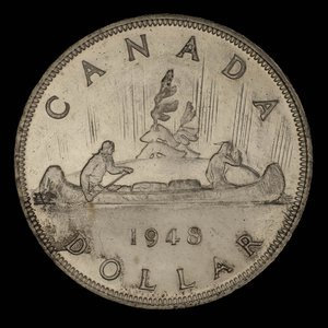 Canada, George VI, 1 dollar : 1948