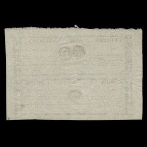 Canada, W.U. Chaffers, 24 sous : July 6, 1837