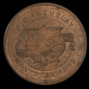 Canada, P.O. Tremblay, no denomination : 1892