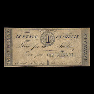 Canada, Cuvillier & Sons, 1 shilling : July 10, 1837