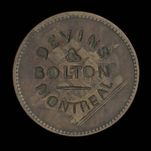 Canada, Devins & Bolton, no denomination : 1867