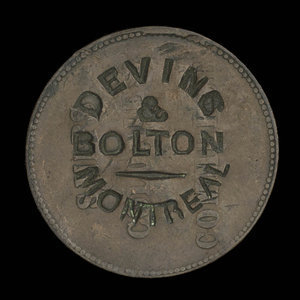 Canada, Devins & Bolton, no denomination : 1867