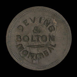 Canada, Devins & Bolton, no denomination : 1867