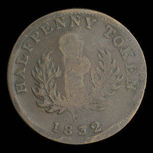 Canada, Province of Nova Scotia, 1/2 penny : 1832