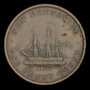 Canada, Province of New Brunswick, 1 penny : 1843