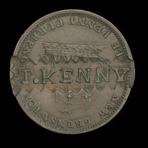 Canada, Province of New Brunswick, 1/2 penny : 1854