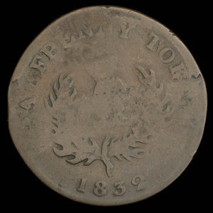 Canada, Province of Nova Scotia, 1/2 penny : 1832