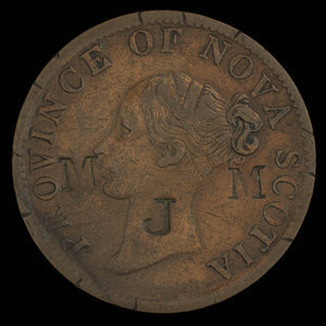 Canada, Province of Nova Scotia, 1/2 penny : 1840