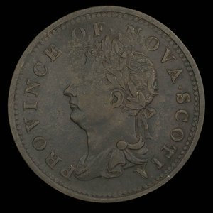 Canada, Province of Nova Scotia, 1/2 penny : 1823