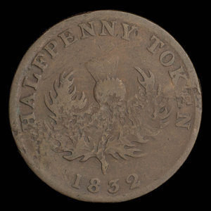 Canada, Province of Nova Scotia, 1/2 penny : 1832