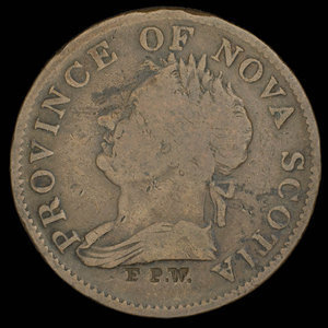 Canada, Province of Nova Scotia, 1/2 penny : 1832