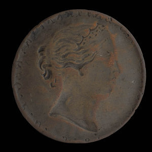 Canada, Province of Nova Scotia, 1/2 penny : 1856