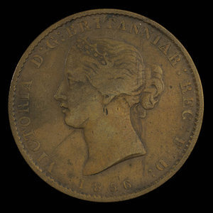 Canada, Province of Nova Scotia, 1/2 penny : 1856