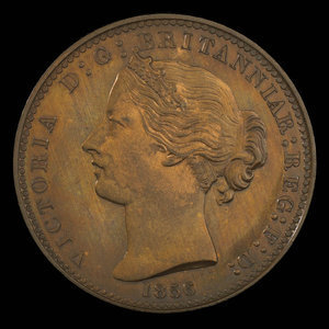 Canada, Province of Nova Scotia, 1 penny : 1856