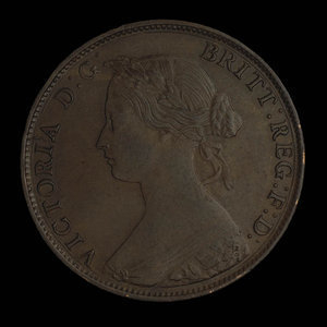 Canada, Victoria, 1 cent : 1864