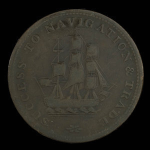 Canada, unknown, 1/2 penny : 1815