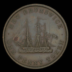 Canada, Province of New Brunswick, 1 penny : 1843