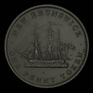 Canada, Province of New Brunswick, 1 penny : 1843