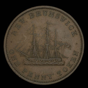 Canada, Province of New Brunswick, 1 penny : 1843