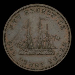 Canada, Province of New Brunswick, 1 penny : 1843