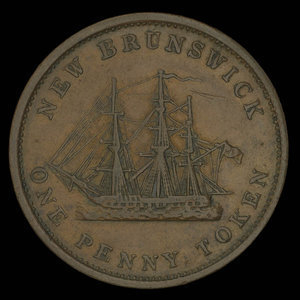 Canada, Province of New Brunswick, 1 penny : 1843