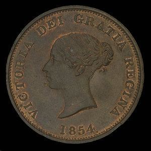 Canada, Province of New Brunswick, 1 penny : 1854