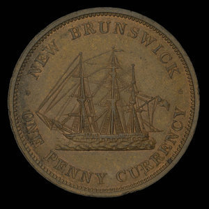 Canada, Province of New Brunswick, 1 penny : 1854