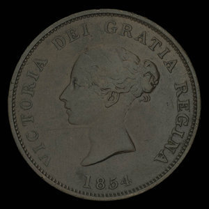 Canada, Province of New Brunswick, 1 penny : 1854