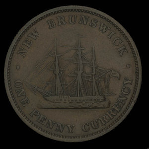 Canada, Province of New Brunswick, 1 penny : 1854