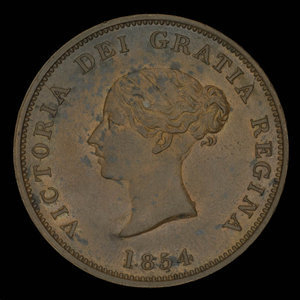 Canada, Province of New Brunswick, 1 penny : 1854