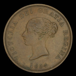 Canada, Province of New Brunswick, 1 penny : 1854