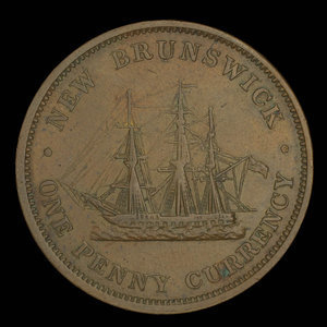 Canada, Province of New Brunswick, 1 penny : 1854