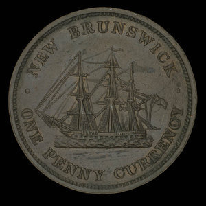 Canada, Province of New Brunswick, 1 penny : 1854