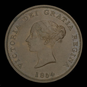 Canada, Province of New Brunswick, 1 penny : 1854