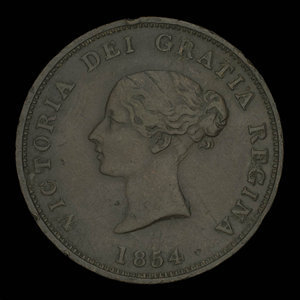 Canada, Province of New Brunswick, 1 penny : 1854