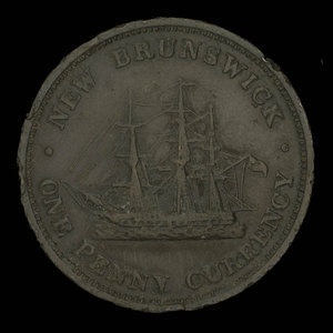 Canada, Province of New Brunswick, 1 penny : 1854