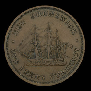 Canada, Province of New Brunswick, 1 penny : 1854