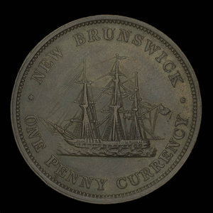 Canada, Province of New Brunswick, 1 penny : 1854