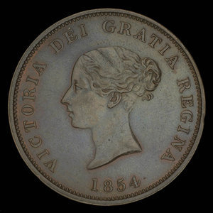 Canada, Province of New Brunswick, 1 penny : 1854