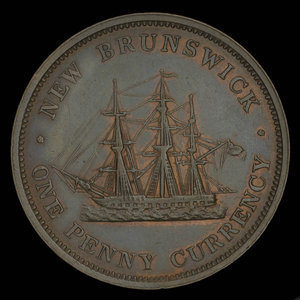 Canada, Province of New Brunswick, 1 penny : 1854